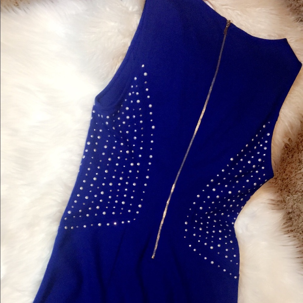 NWT navy & studded PHILOSOPHY dress  - Picture 6 of 7